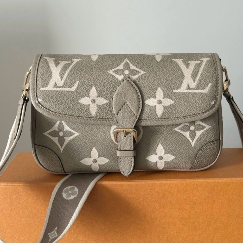 Diane Leather Crossbody Purse Louis Vuitton Authentic New